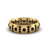 Black Diamond Gold Men's Wedding Ring - Zion No. 37