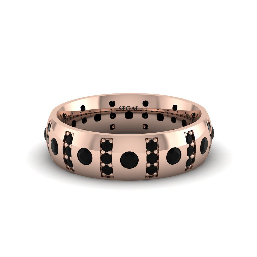Black Diamond Gold Men's Wedding Ring - Zion No. 38