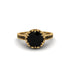 Black Diamond Milgrain Engagement Ring - Yara No. 37 image 9