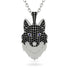 Black Diamond Wolf Spirit Pendant - Gabriel No. 45 image 1