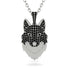 Black Diamond Wolf Spirit Pendant - Gabriel No. 39