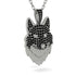 Black Diamond Wolf Spirit Pendant - Gabriel No. 33