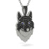 Black Diamond Wolf Spirit Pendant - Gabriel No. 45