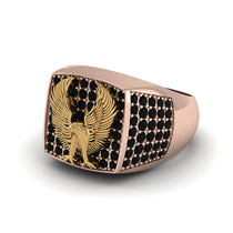 Black Diamonds Luxury Gold Eagle Ring - Sutton No. 23 image 1