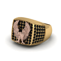 Black Diamonds Luxury Gold Eagle Ring - Sutton No. 22 image 1
