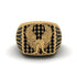Black Diamonds Luxury Gold Eagle Ring - Sutton No. 7