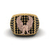 Black Diamonds Luxury Gold Eagle Ring - Sutton No. 22