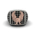 Black Diamonds Luxury Gold Eagle Ring - Sutton No. 39
