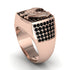 Black Diamonds Luxury Gold Eagle Ring - Sutton No. 8