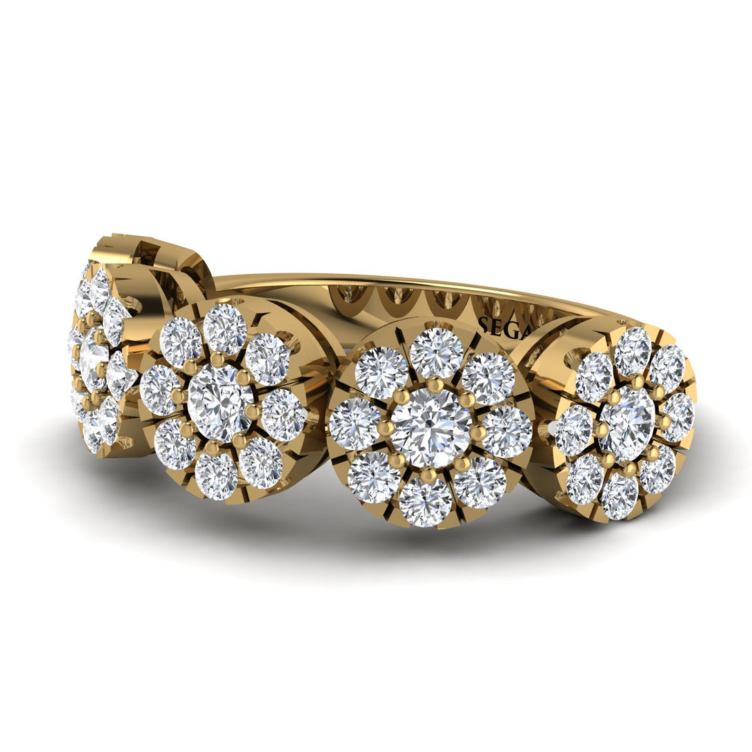 Diamond Blossom Of Eternity Wedding Ring - Yaretzi No. 1
