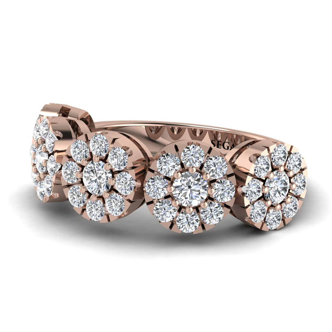 Diamond Blossom Of Eternity Wedding Ring - Yaretzi No. 2