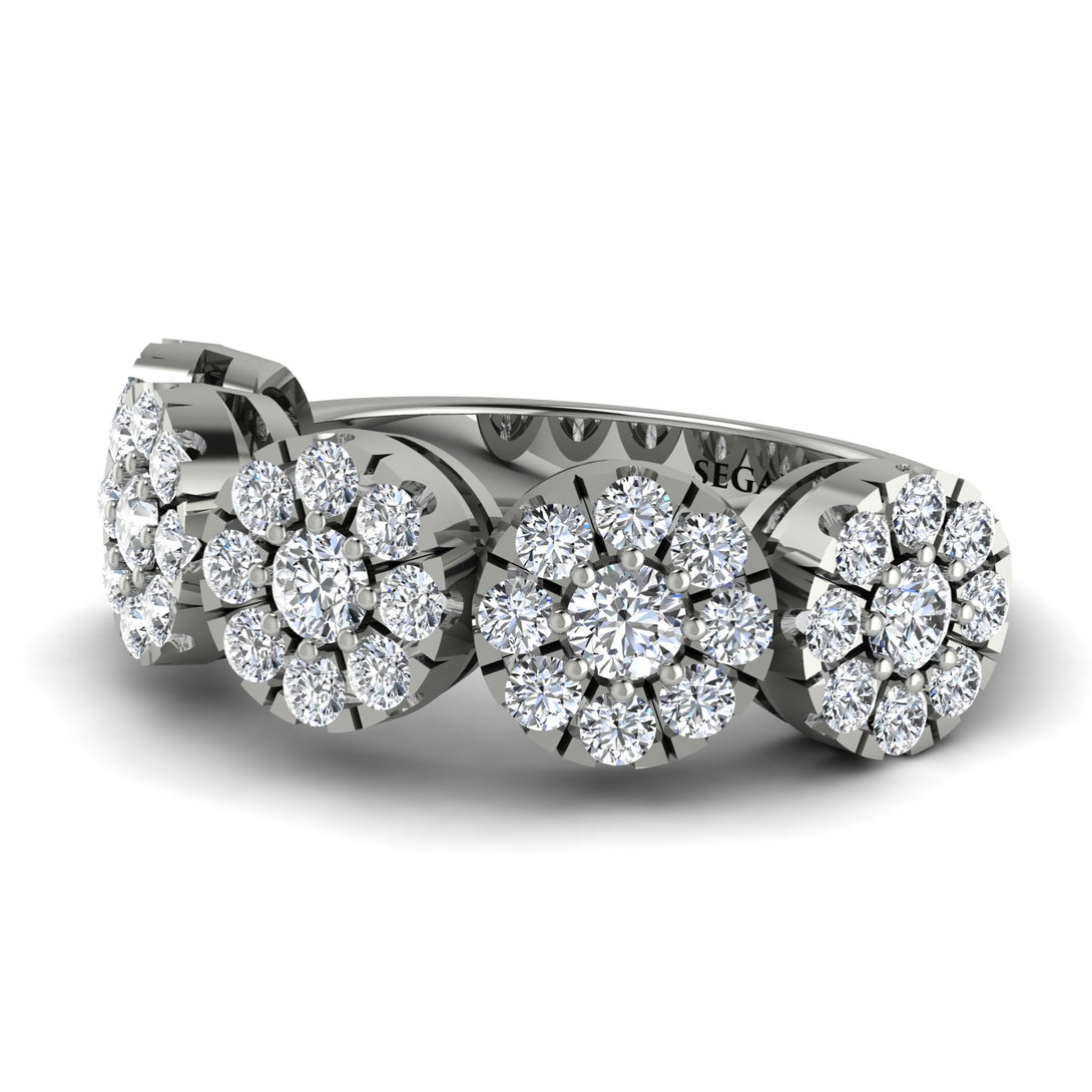 Diamond Blossom Of Eternity Wedding Ring - Yaretzi No. 3