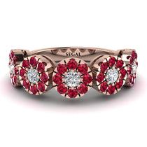 Diamond Blossom Of Eternity Wedding Ring - Yaretzi No. 47 image 1