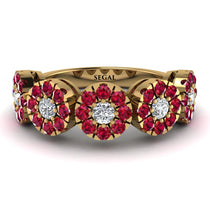 Diamond Blossom Of Eternity Wedding Ring - Yaretzi No. 46 image 1