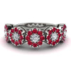 Diamond Blossom Of Eternity Wedding Ring - Yaretzi No. 48