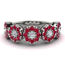 Diamond Blossom Of Eternity Wedding Ring - Yaretzi No. 48 image 1