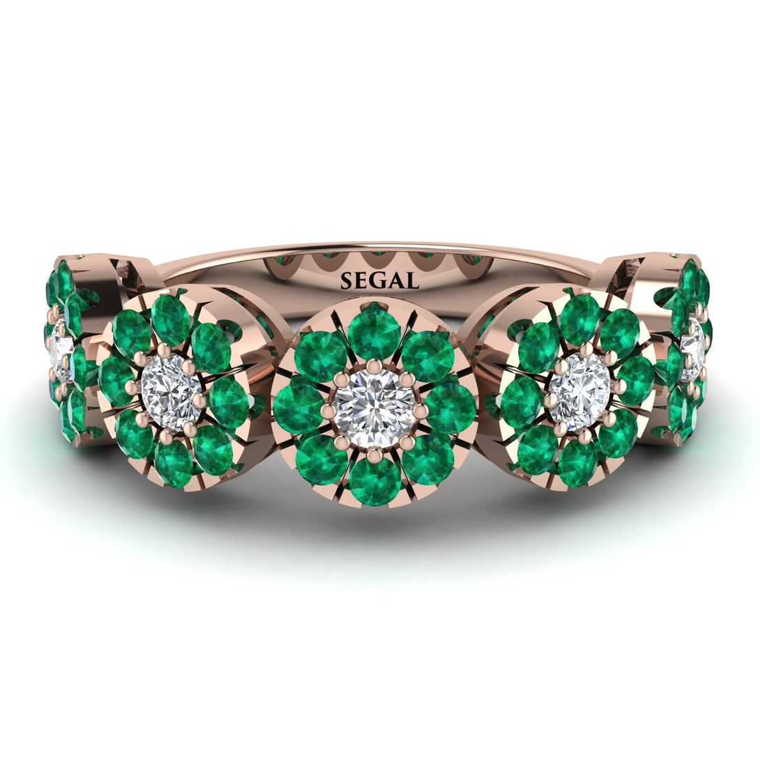 Diamond Blossom Of Eternity Wedding Ring - Yaretzi No. 17