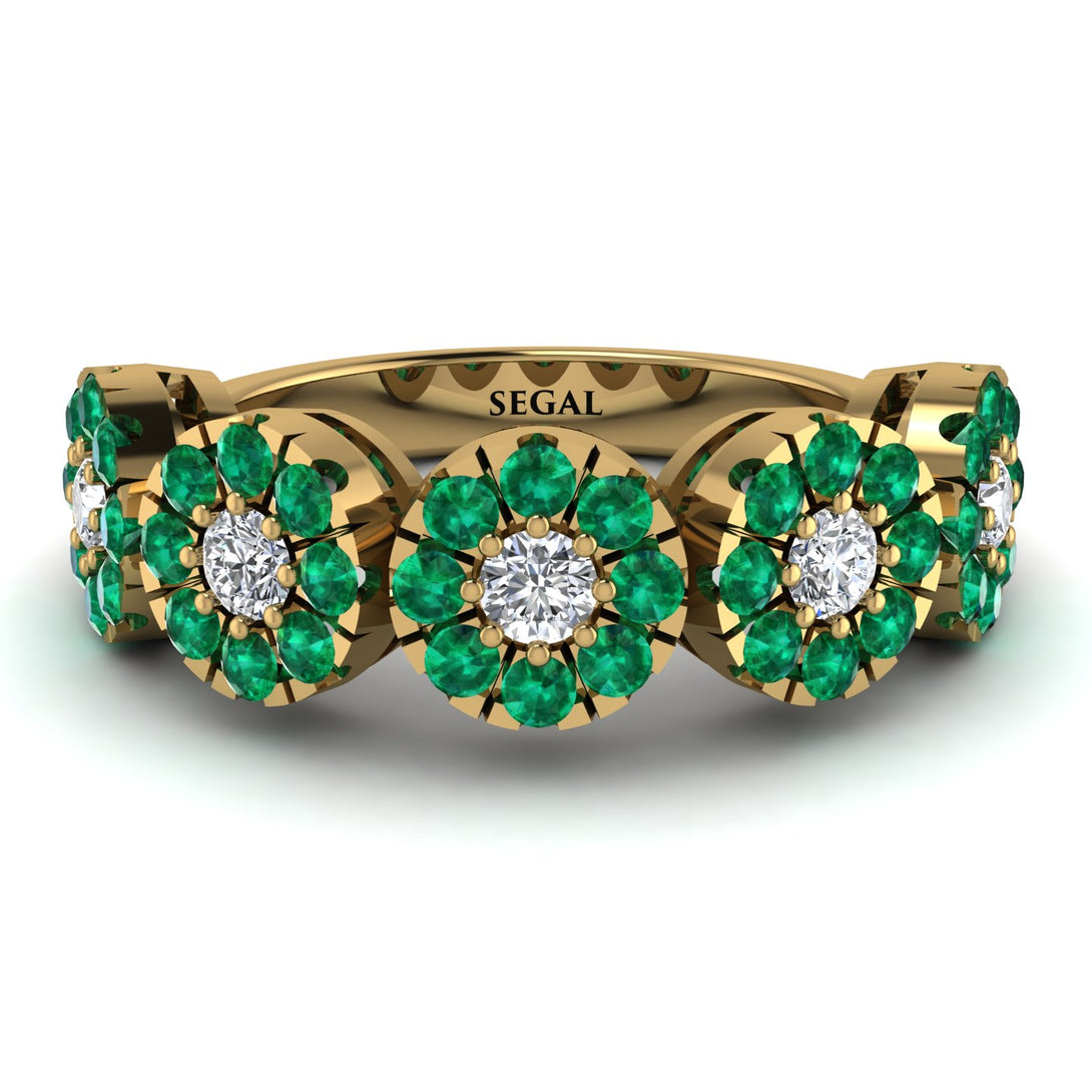 Diamond Blossom Of Eternity Wedding Ring - Yaretzi No. 16
