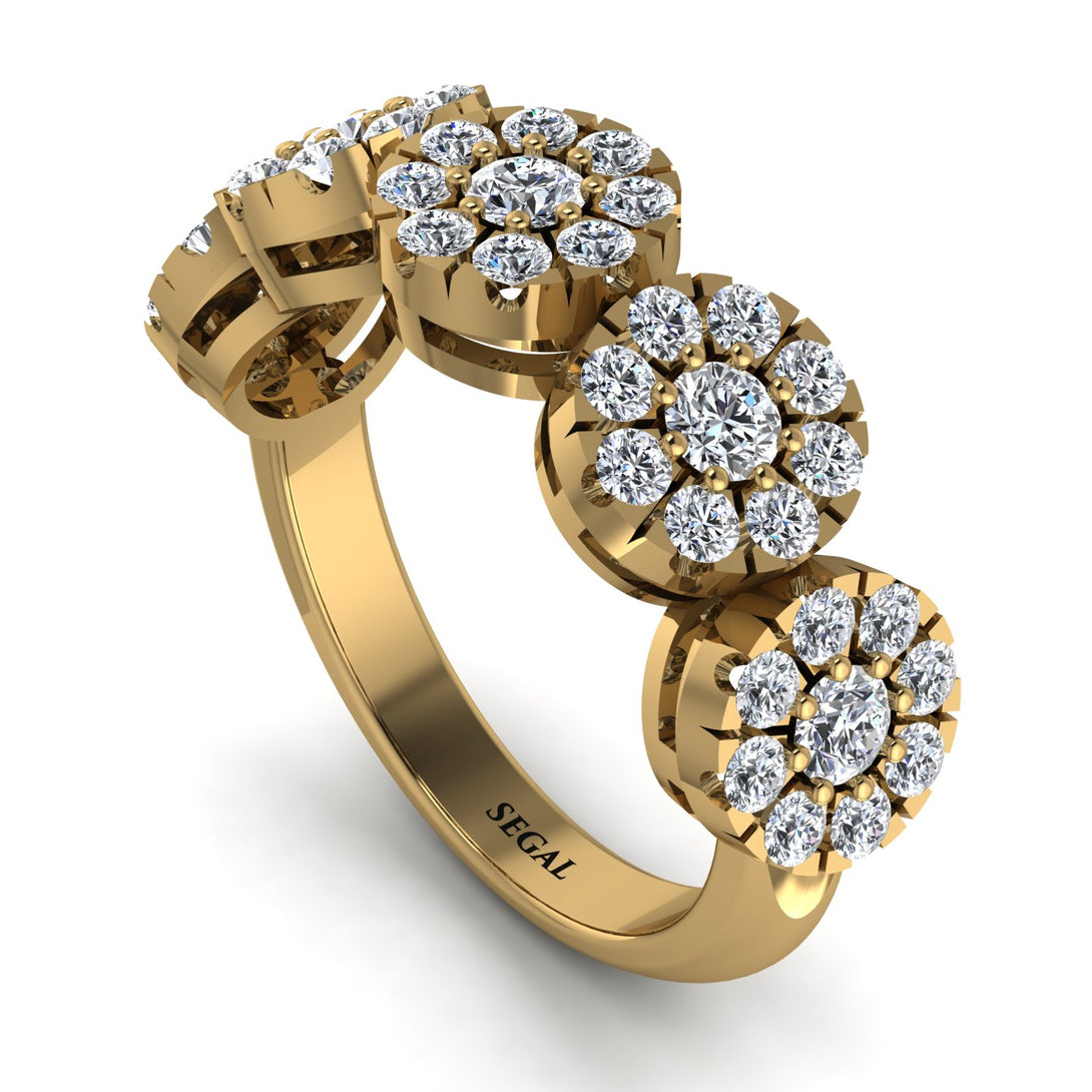 Diamond Blossom Of Eternity Wedding Ring - Yaretzi No. 1