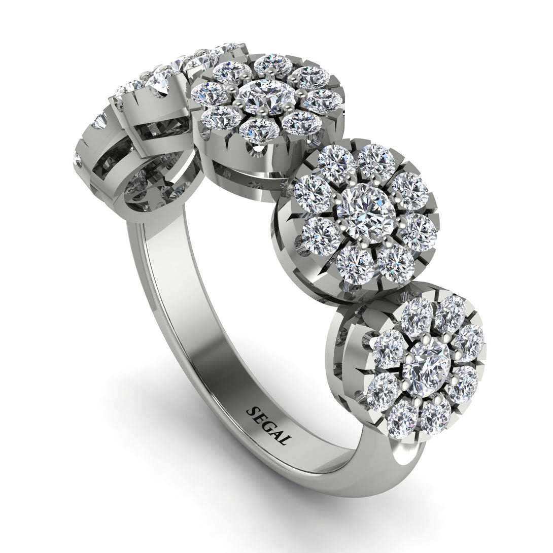 Diamond Blossom Of Eternity Wedding Ring - Yaretzi No. 3