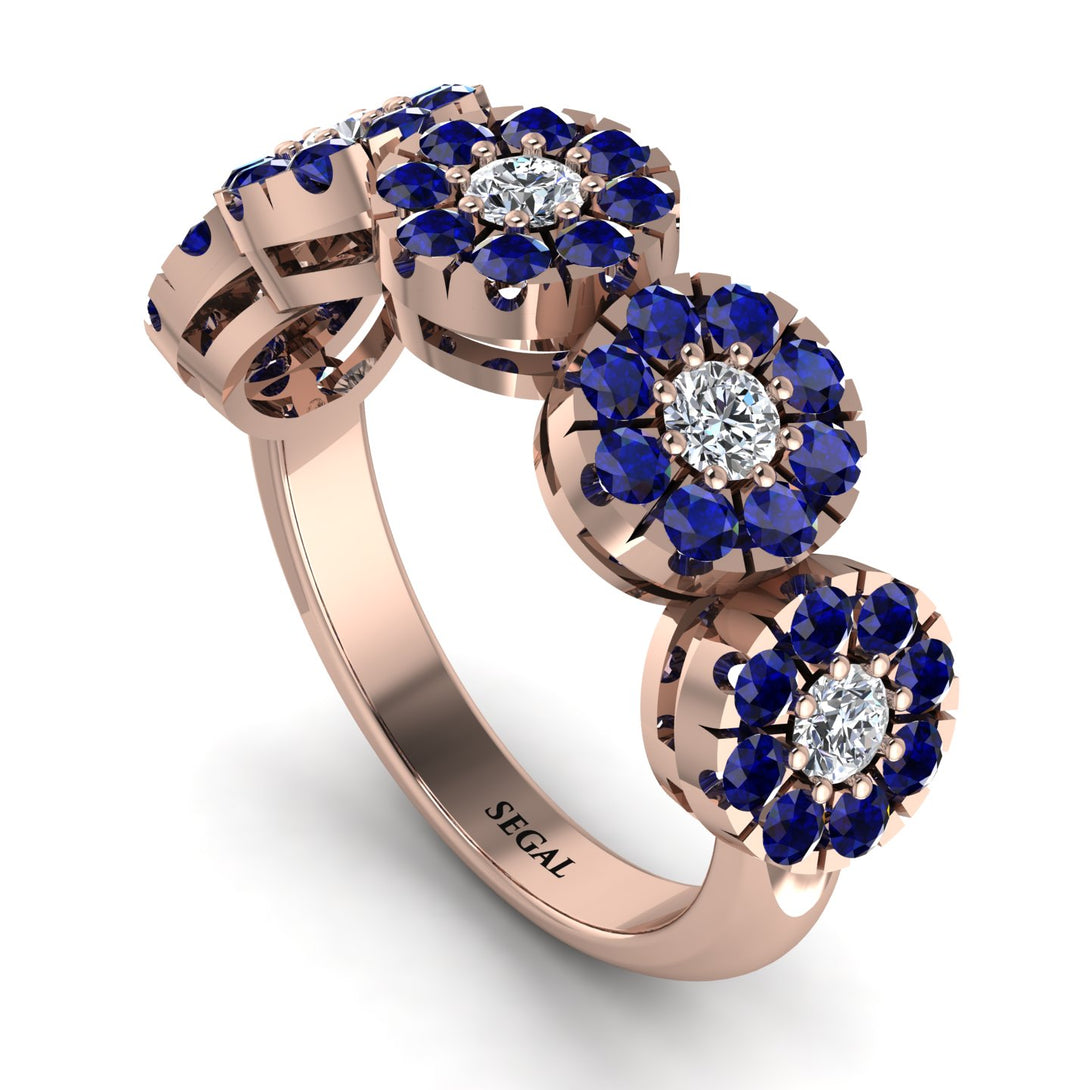 Diamond Blossom Of Eternity Wedding Ring - Yaretzi No. 62