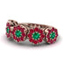 Emerald Blossom Of Eternity Wedding Ring - Yaretzi No. 50 image 2