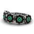 Emerald Blossom Of Eternity Wedding Ring - Yaretzi No. 36