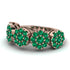 Emerald Blossom Of Eternity Wedding Ring - Yaretzi No. 20