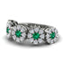 Emerald Blossom Of Eternity Wedding Ring - Yaretzi No. 6 image 2
