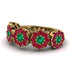 Emerald Blossom Of Eternity Wedding Ring - Yaretzi No. 49 image 2