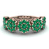 Emerald Blossom Of Eternity Wedding Ring - Yaretzi No. 20 image 1