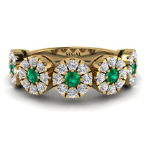 Emerald Blossom Of Eternity Wedding Ring - Yaretzi No. 4 image 1