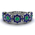 Emerald Blossom Of Eternity Wedding Ring - Yaretzi No. 66