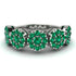 Emerald Blossom Of Eternity Wedding Ring - Yaretzi No. 21