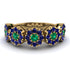 Emerald Blossom Of Eternity Wedding Ring - Yaretzi No. 64 image 1