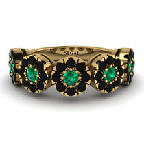 Emerald Blossom Of Eternity Wedding Ring - Yaretzi No. 34 image 1