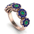 Emerald Blossom Of Eternity Wedding Ring - Yaretzi No. 65 image 3