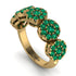 Emerald Blossom Of Eternity Wedding Ring - Yaretzi No. 19