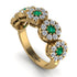 Emerald Blossom Of Eternity Wedding Ring - Yaretzi No. 4