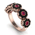 Ruby Blossom Of Eternity Wedding Ring - Yaretzi No. 41