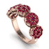 Ruby Blossom Of Eternity Wedding Ring - Yaretzi No. 56