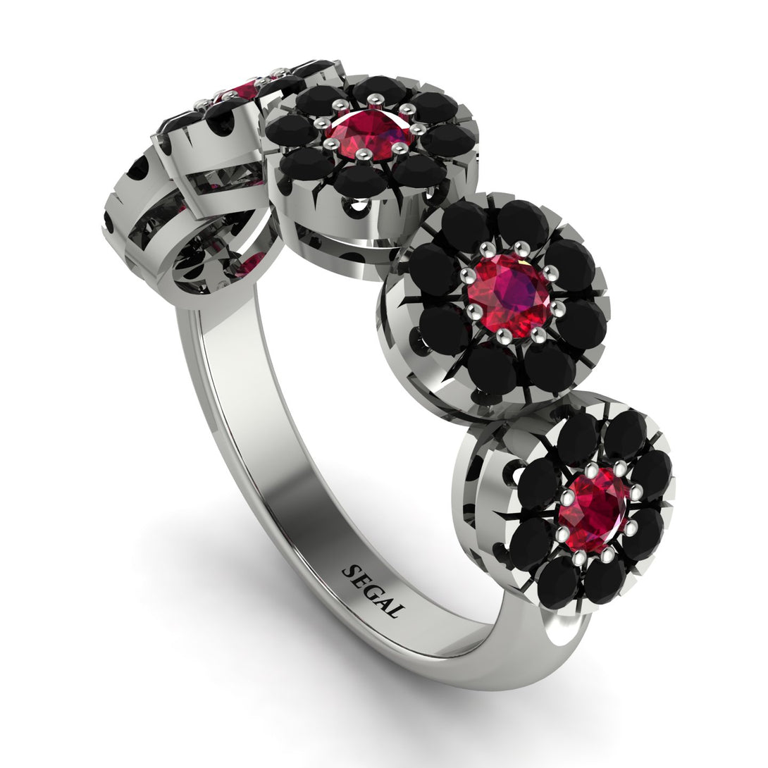 Ruby Blossom Of Eternity Wedding Ring - Yaretzi No. 42