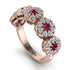 Ruby Blossom Of Eternity Wedding Ring - Yaretzi No. 11 image 2