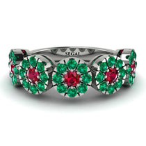 Ruby Blossom Of Eternity Wedding Ring - Yaretzi No. 27 image 1