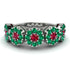 Ruby Blossom Of Eternity Wedding Ring - Yaretzi No. 27