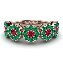 Ruby Blossom Of Eternity Wedding Ring - Yaretzi No. 26 image 1