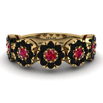 Ruby Blossom Of Eternity Wedding Ring - Yaretzi No. 40 image 1