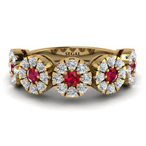 Ruby Blossom Of Eternity Wedding Ring - Yaretzi No. 10 image 1