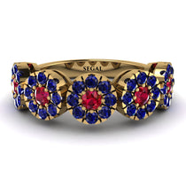 Ruby Blossom Of Eternity Wedding Ring - Yaretzi No. 70 image 1
