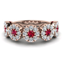 Ruby Blossom Of Eternity Wedding Ring - Yaretzi No. 11 image 1